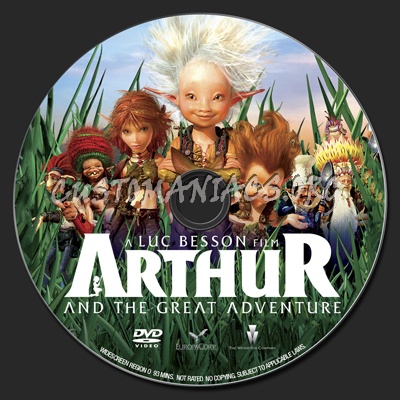 Arthur and the Great Adventure dvd label