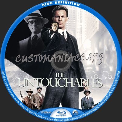 The Untouchables blu-ray label