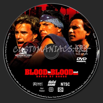 Blood In Blood Out - Bound By Honor dvd label