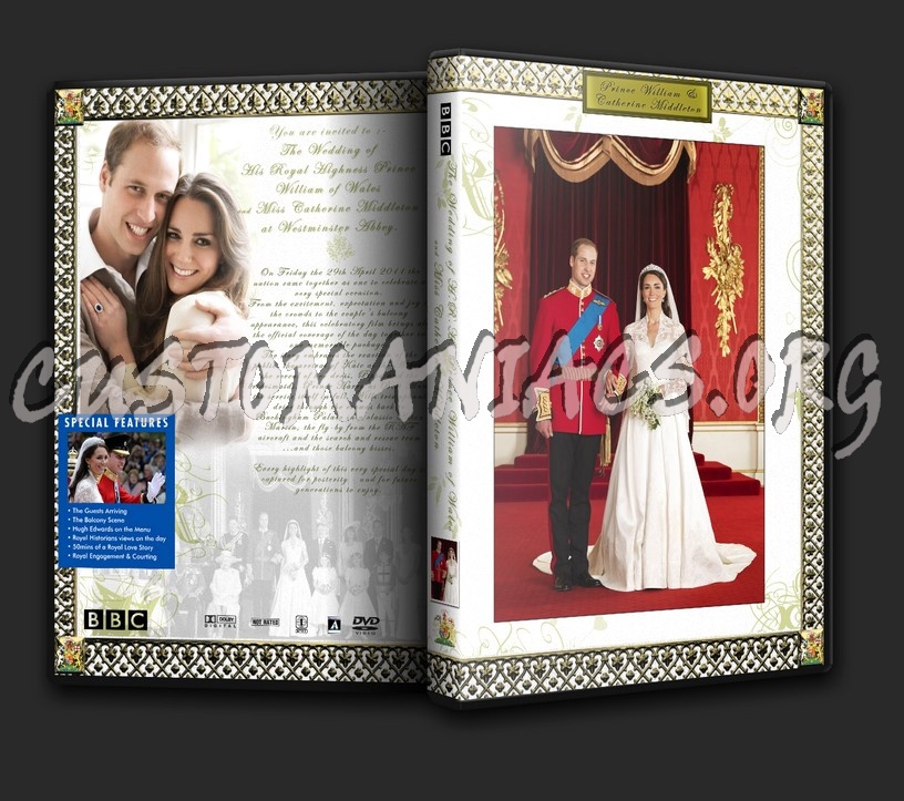 Royal Wedding Prince William and Kate Middleton dvd cover