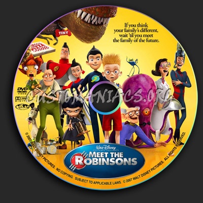 Meet The Robinsons dvd label