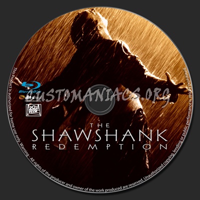 The Shawshank Redemption blu-ray label