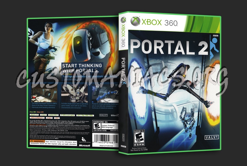 Portal 2 dvd cover