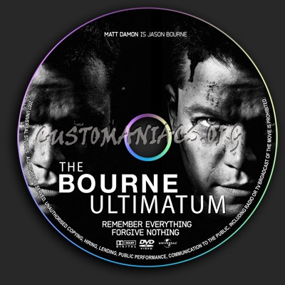 The Bourne Ultimatum dvd label