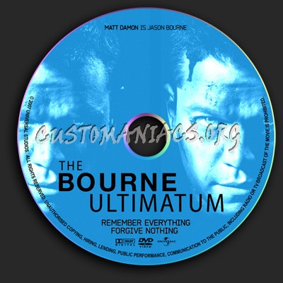 The Bourne Ultimatum dvd label