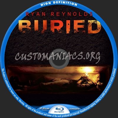 Buried blu-ray label