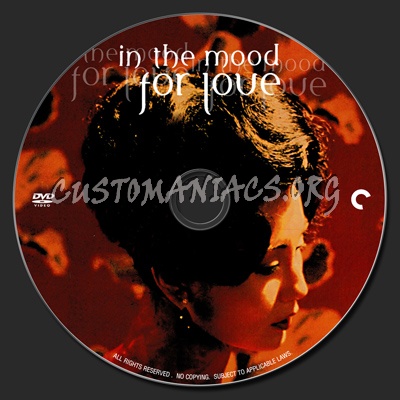 In The Mood For Love dvd label
