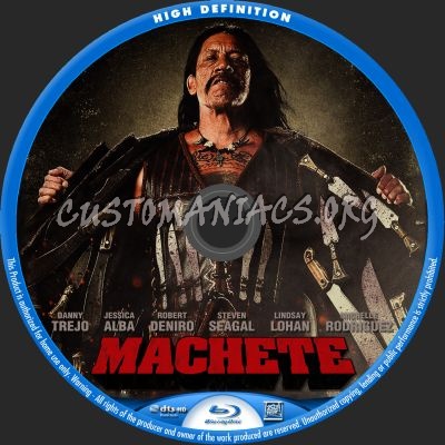 Machete blu-ray label