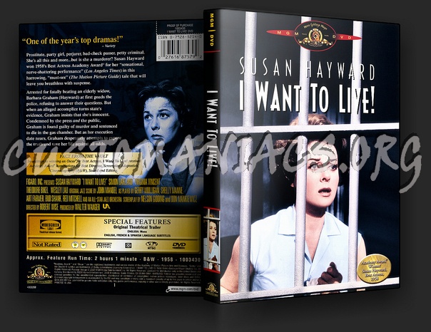 I Want To Live dvd cover