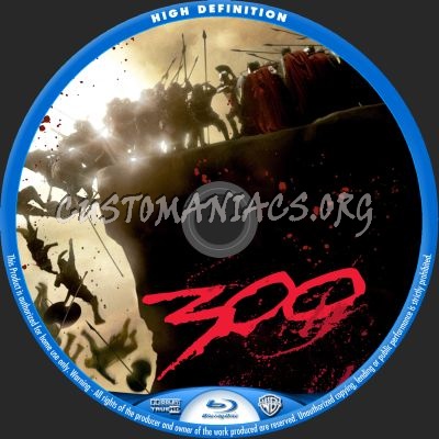 300 blu-ray label