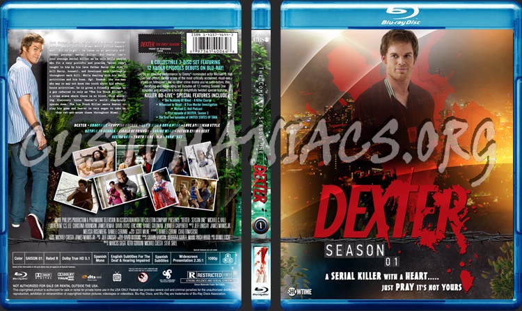Dexter - Season One blu-ray cover