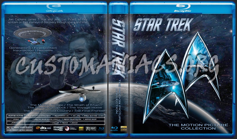 Star Trek - The Movie Collection blu-ray cover