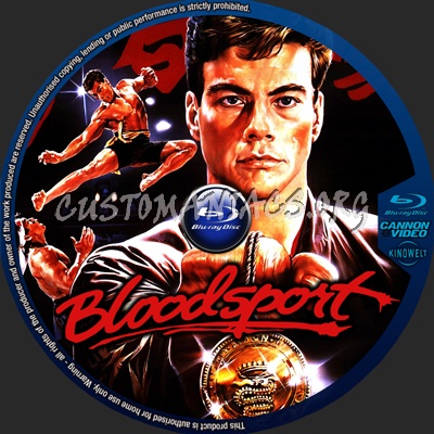 Bloodsport blu-ray label