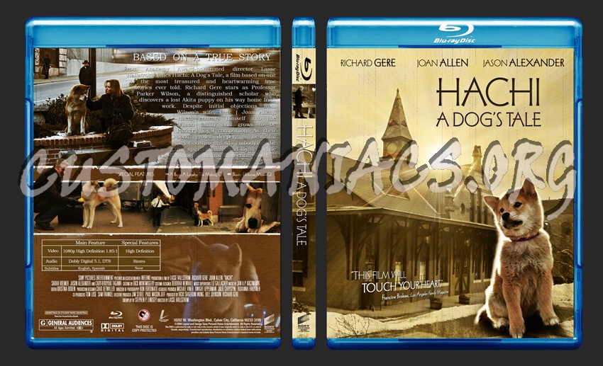 Hachi: A Dog's Tale (Hachiko) blu-ray cover