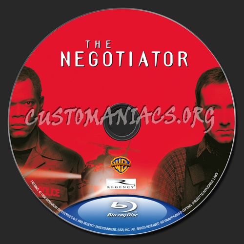 The Negotiator blu-ray label