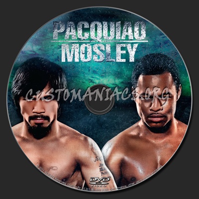 Pacquiao vs Mosley dvd label