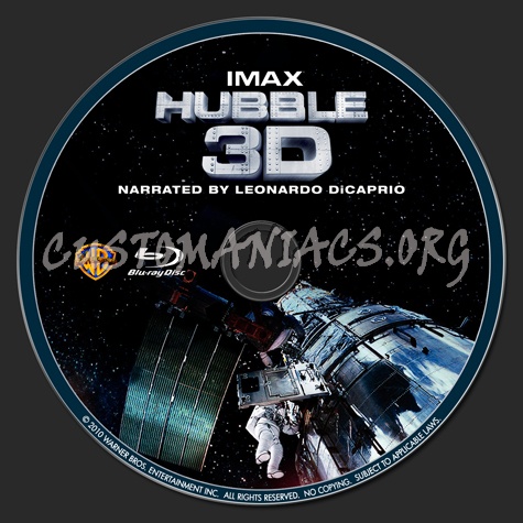 IMAX Hubble 3D blu-ray label