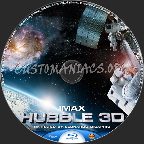 Hubble 3D blu-ray label