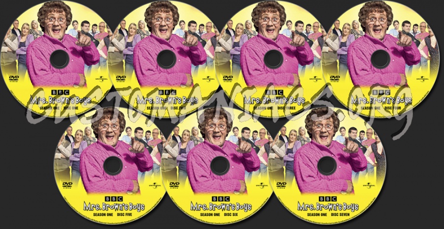Mrs Brown's Boys Series 1 dvd label