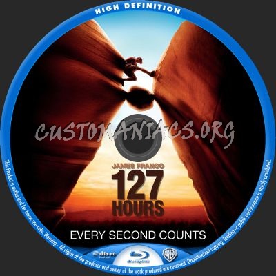 127 Hours blu-ray label