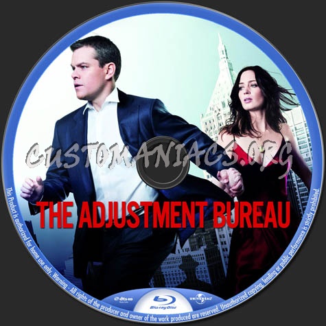 The Adjustment Bureau blu-ray label