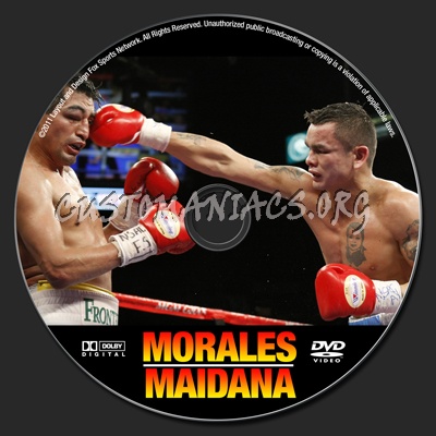 Erik Morales vs Marcos Maidana dvd label