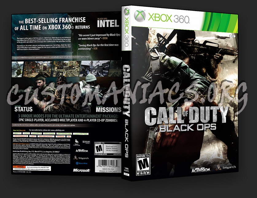Call of Duty: Black Ops dvd cover