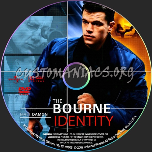 Bourne Identity dvd label