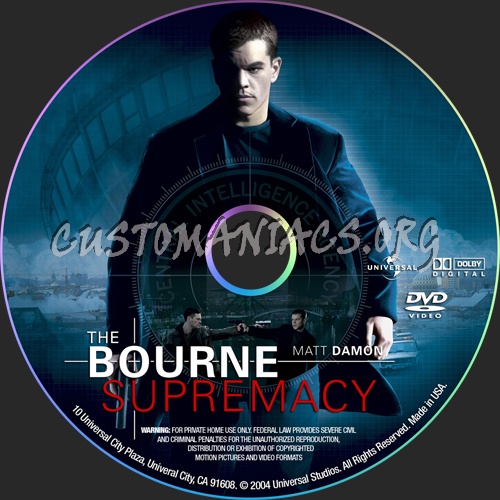 The Bourne Supremacy dvd label