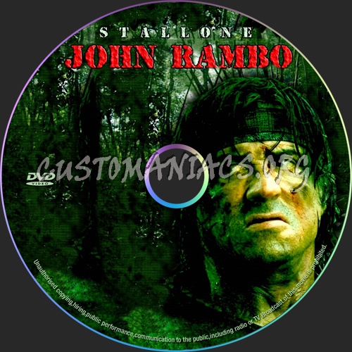 John Rambo dvd label