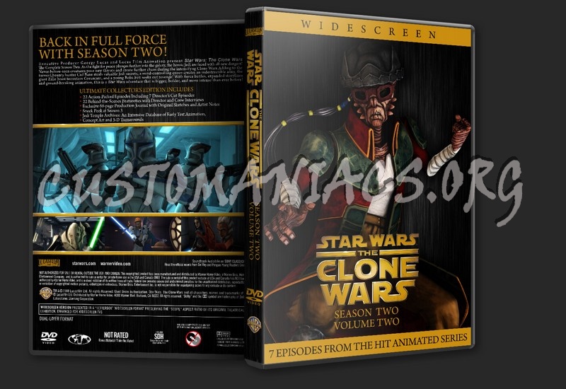 Star Wars:The Clone Wars Season Two dvd cover