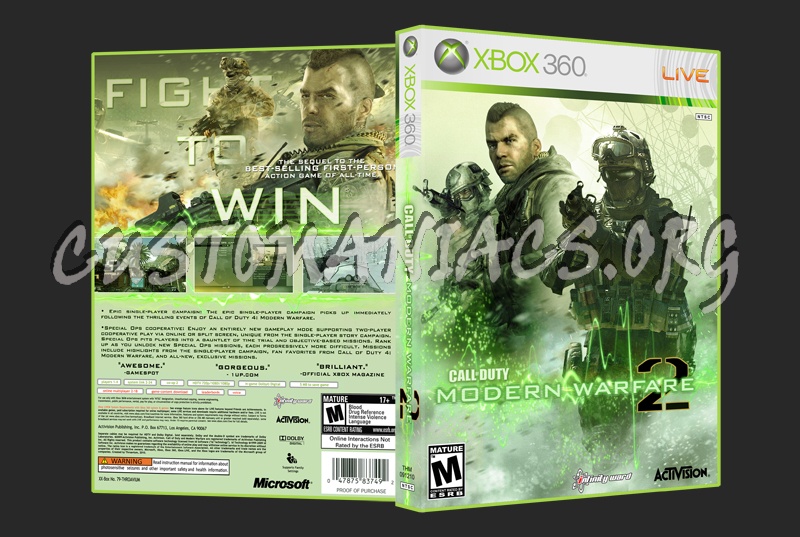 Call of Duty: Modern Warfare 2 dvd cover