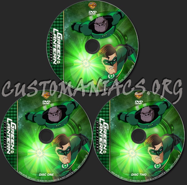 Green Lantern: First Flight - TV Collection dvd label