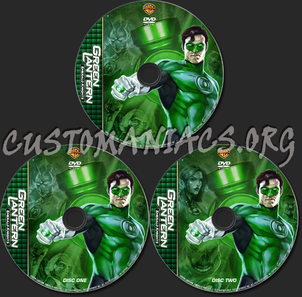 Green Lantern: Emerald Knights - TV Collection dvd label