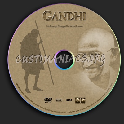 Gandhi dvd label