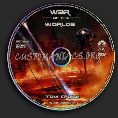 War Of The Worlds dvd label