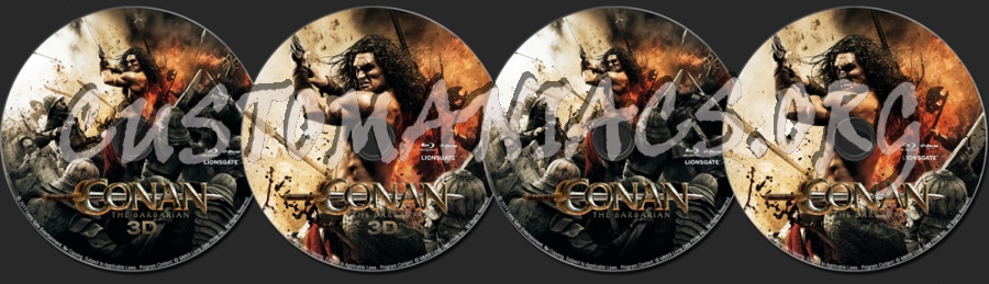 Conan the Barbarian blu-ray label