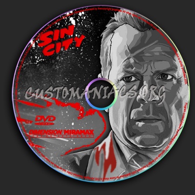 Sin City dvd label