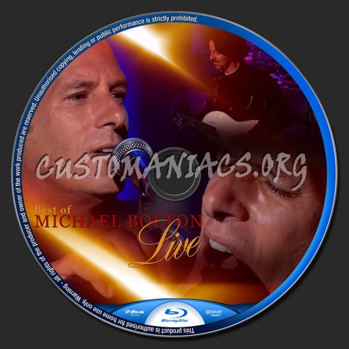 Best of Michael Bolton Live 2005 blu-ray label