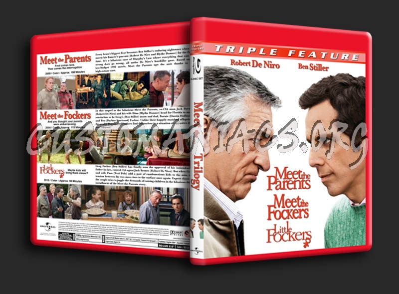 Meet the Parents / Meet the Fockers / Little Fockers Trilogy blu-ray cover