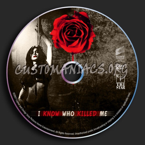 I Know Who Killed Me dvd label