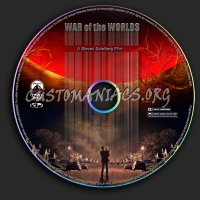 War Of The Worlds dvd label