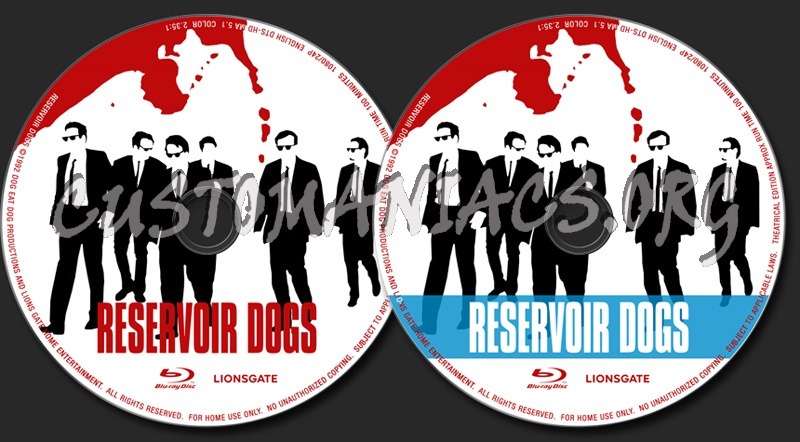 Reservoir Dogs blu-ray label