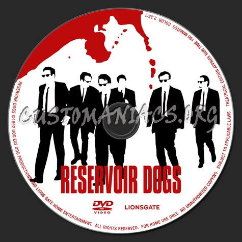 Reservoir Dogs dvd label