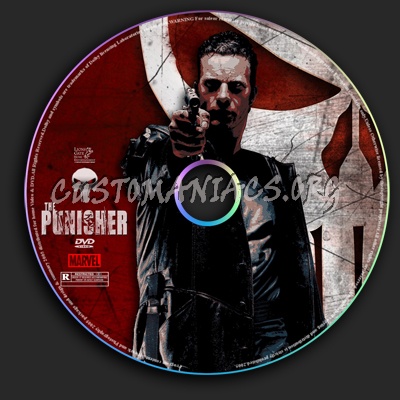 The Punisher dvd label