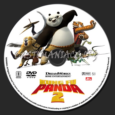 Kung Fu Panda 2 dvd label