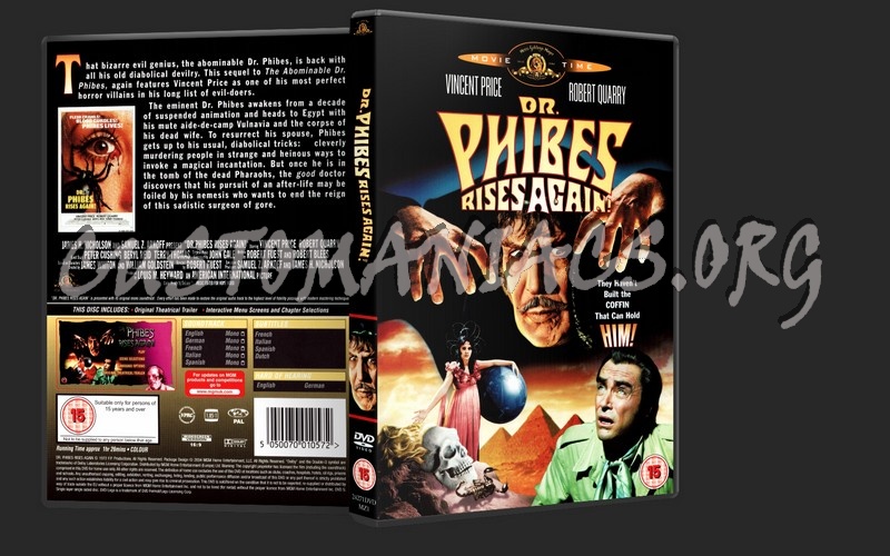 Dr Phibes Rises Again dvd cover