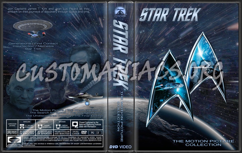 Star Trek - The Movie Collection dvd cover