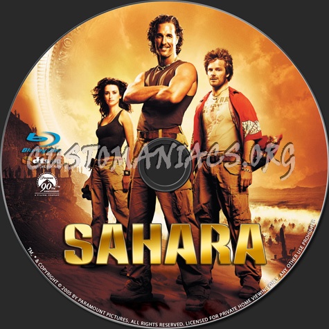 Sahara blu-ray label