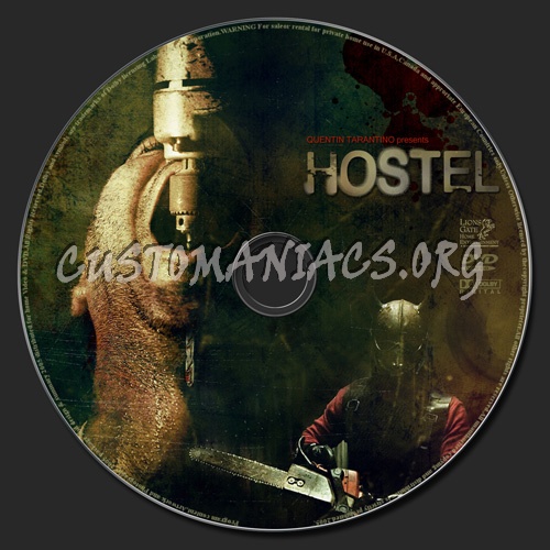 Hostel dvd label